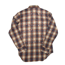 画像をギャラリービューアに読み込む, PURPLE BRAND BLEACH Plaid Regular Fit Flannel Shirt
