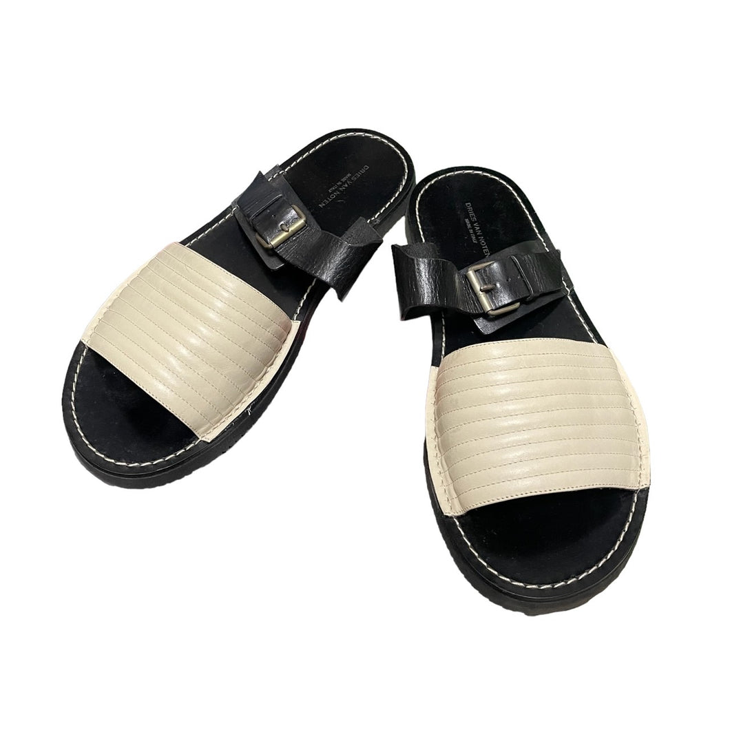 DRIES VAN NOTEN two-tone sandale