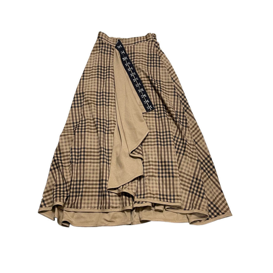 AMERI アメリ RAFFLE FLARE CHECK SKIRT