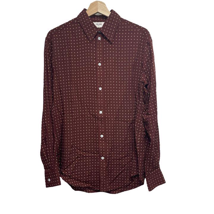 CELINE Polka dot rayon classic shirt