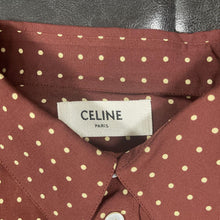 画像をギャラリービューアに読み込む, CELINE Polka dot rayon classic shirt
