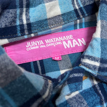 画像をギャラリービューアに読み込む, JUNYA WATANABE COMME des GARCONS MAN PINK ARCHIVE ジュンヤワタナベ コムデギャルソンマン ピンク 03AW 製品洗い加工コットンフランネルチェックトラッカージャケット UK-J007
