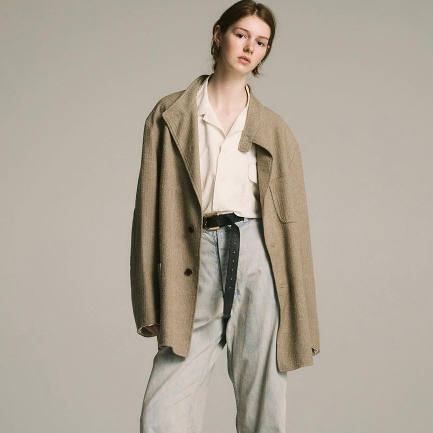 A.PRESSE 아프레세 23SS Vintage Prisoner Denim Trousers 빈티지 가공 