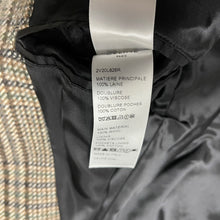 이미지를 갤러리 뷰어에 로드 , CELINE 셀린느 22AW TEDDY JACKET WITH STAND UP COLLAR IN CHECKED WOOL 스터드 체크블 존 2V20L826R 
