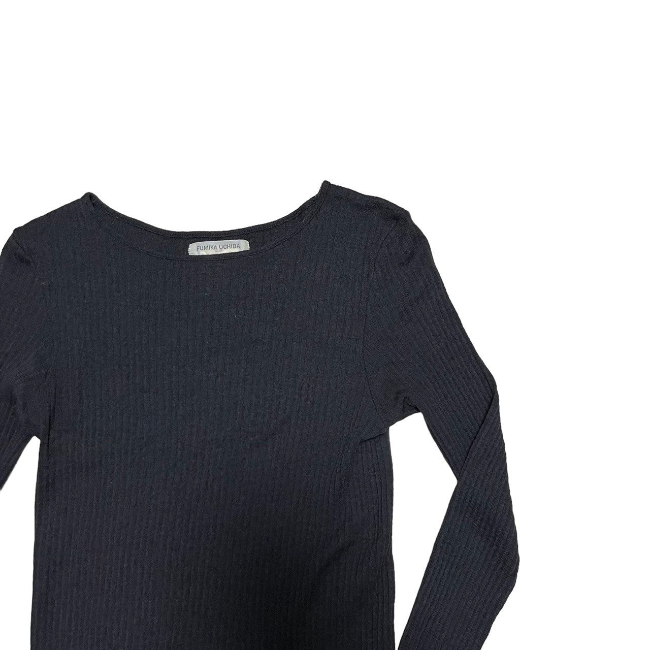 FUMIKA UCHIDA フミカウチダ 19AW WOOL SILK NEEDLE DRAWING CREW-NECK