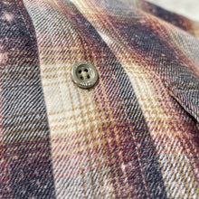 画像をギャラリービューアに読み込む, PURPLE BRAND BLEACH Plaid Regular Fit Flannel Shirt
