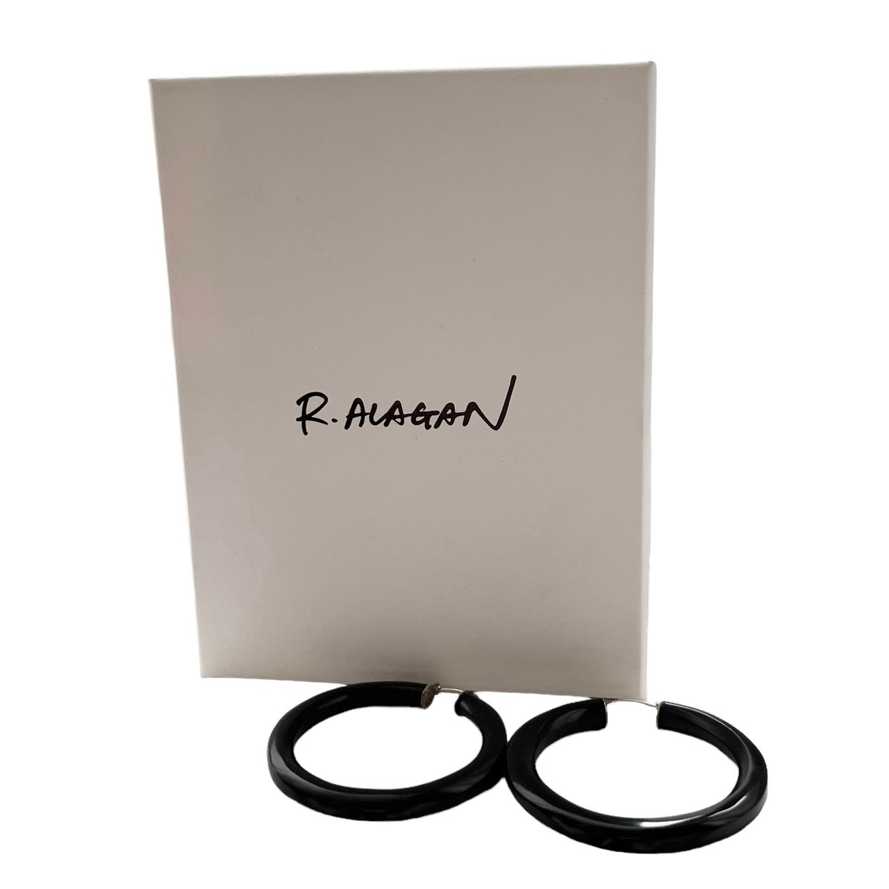 R.ALAGAN ララガン HORN HOOP ホーンフープピアス BLACK