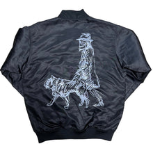 Lade das Bild in den Galerie-Viewer, yohji yamamoto POUR HOMME NEW ERA ヨウジヤマモトプールオム ニューエラ 17AW Varsity Jacket デッサンプリント中綿ジャケット
