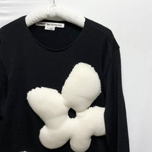 画像をギャラリービューアに読み込む, COMME des GARCONS コムデギャルソン 22SS Floral knit floral motif 3D sweater 立体花柄アシンメトリーニット GI-N501 AD2021
