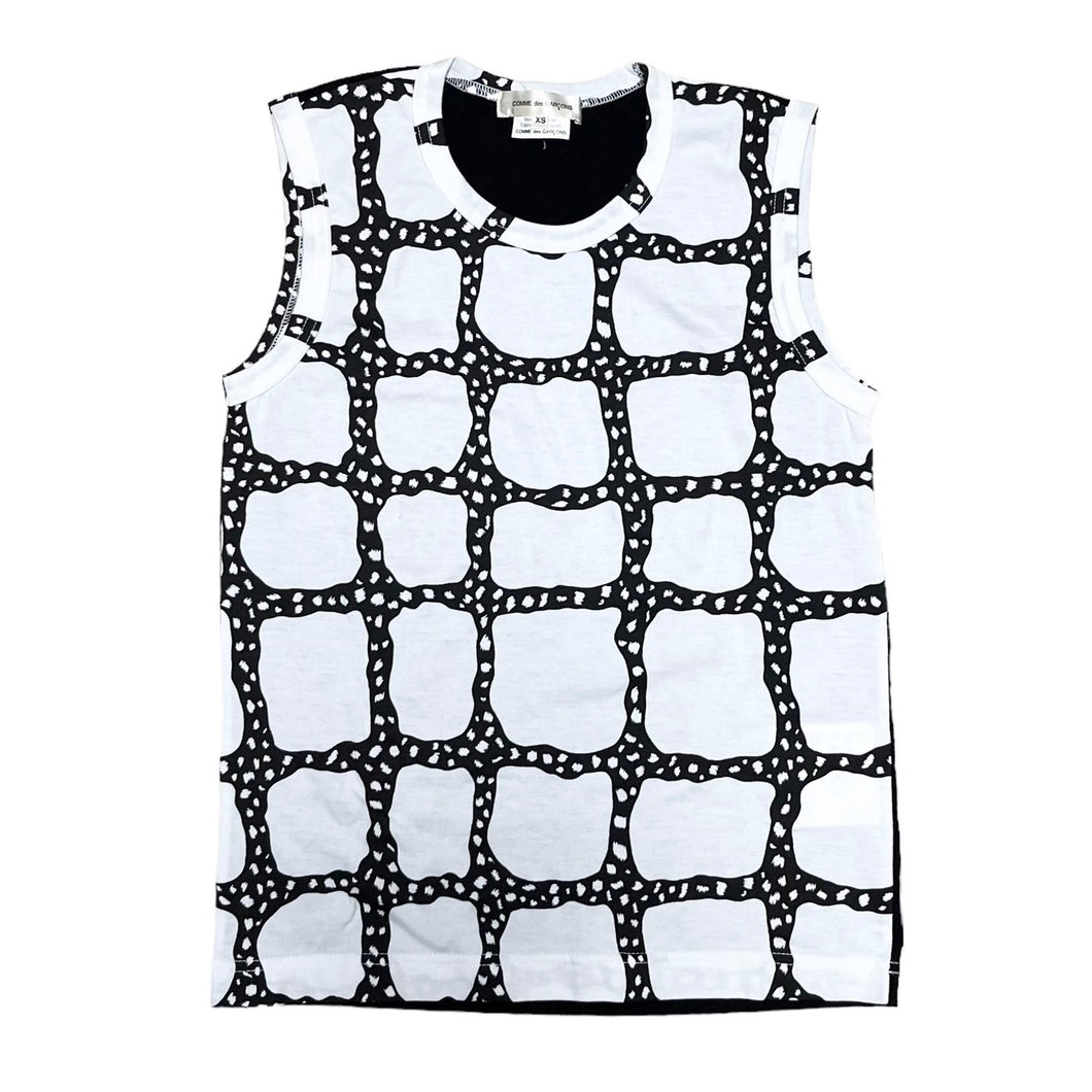 COMME des GARCONS 컴데 갤슨 11SS 디자인 프린트 민소매 티셔츠 GG-T047 