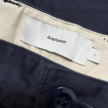 将图片加载到图库查看器，Graphpaper グラフペーパー 23SS Suvin Chino Tuck Tapered Pants スビンチノタックテーパードパンツ GM231-40178B
