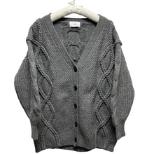 Lade das Bild in den Galerie-Viewer, CLANE クラネ 3D CABLE KNIT CARDIGAN ケーブルニットカーディガン
