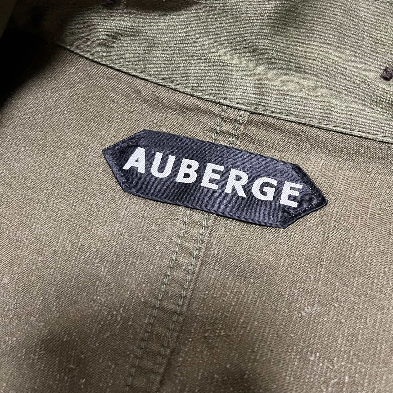 이미지를 갤러리 뷰어에 로드 , AUBERGE 오베르주 23SS ORLEANS 실크 코튼 밀리터리 재킷