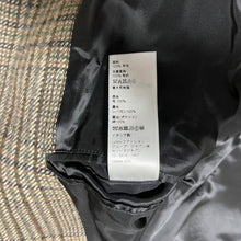 이미지를 갤러리 뷰어에 로드 , CELINE 셀린느 22AW TEDDY JACKET WITH STAND UP COLLAR IN CHECKED WOOL 스터드 체크블 존 2V20L826R 
